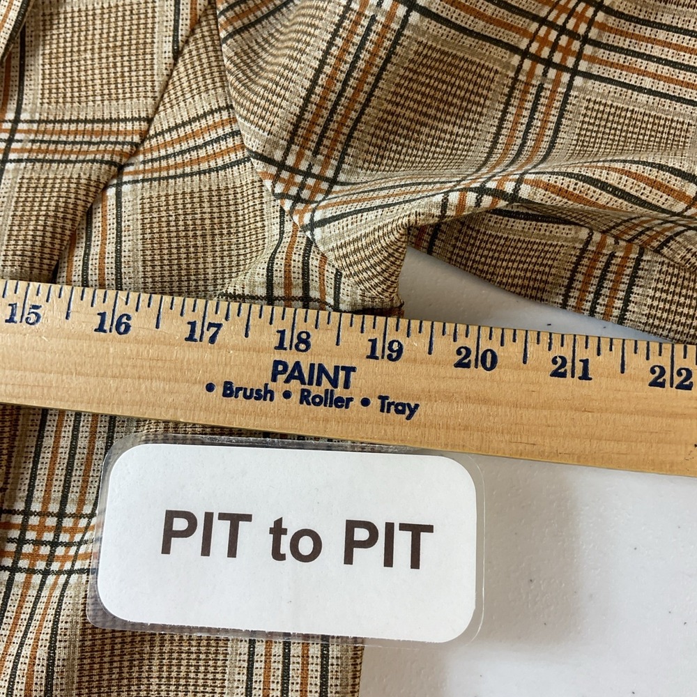 Liverpool Los Angeles Women Checkered Plaid Print Blazer Multicolor Tan S Office - Picture 6 of 8